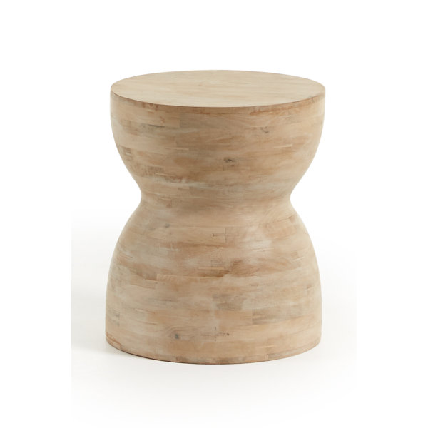 OROA Matz 18'' Tall Solid Wood Block End Table Wayfair